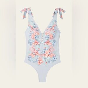 MALINA By Malina Delfina swimsuit CAPRI CORALS AZURE Size: Small